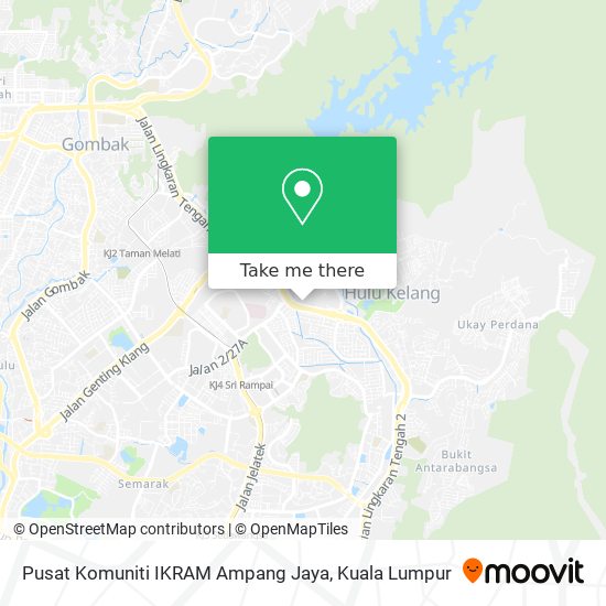 Pusat Komuniti IKRAM Ampang Jaya map