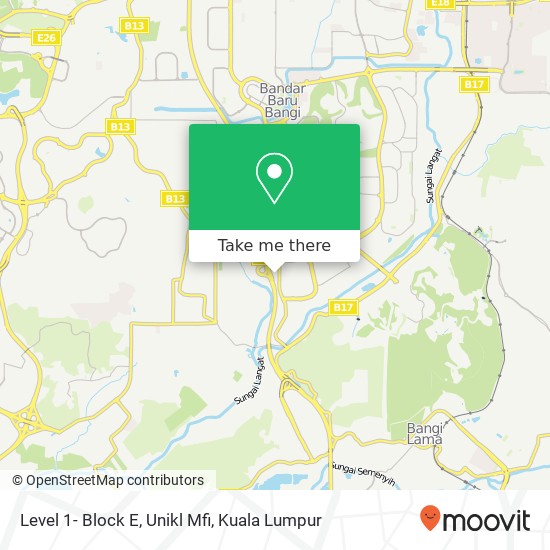 Level 1- Block E, Unikl Mfi map