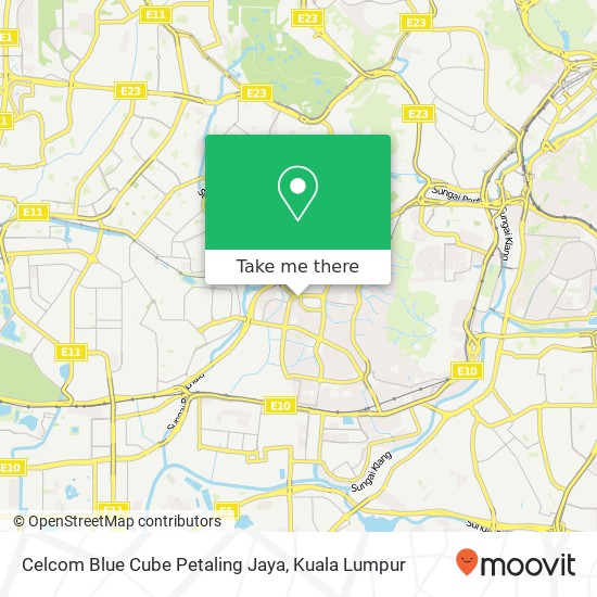 Celcom Blue Cube Petaling Jaya map