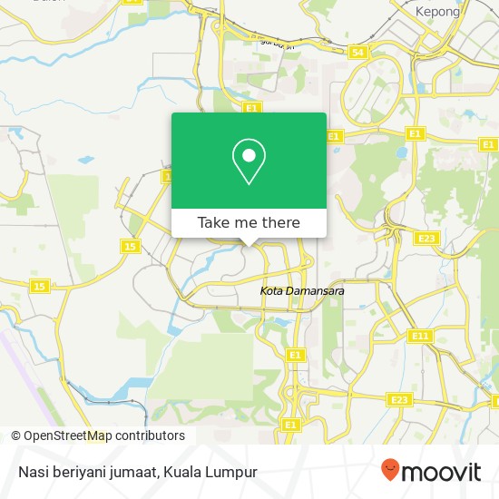 Nasi beriyani jumaat map