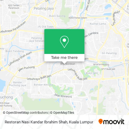 Peta Restoran Nasi Kandar Ibrahim Shah