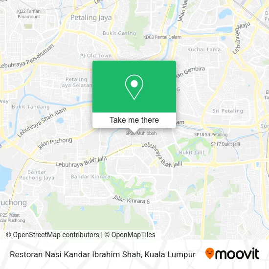Restoran Nasi Kandar Ibrahim Shah map