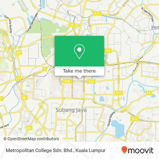 Metropolitan College Sdn. Bhd. map