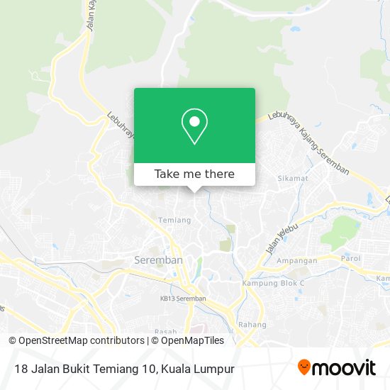 18 Jalan Bukit Temiang 10 map