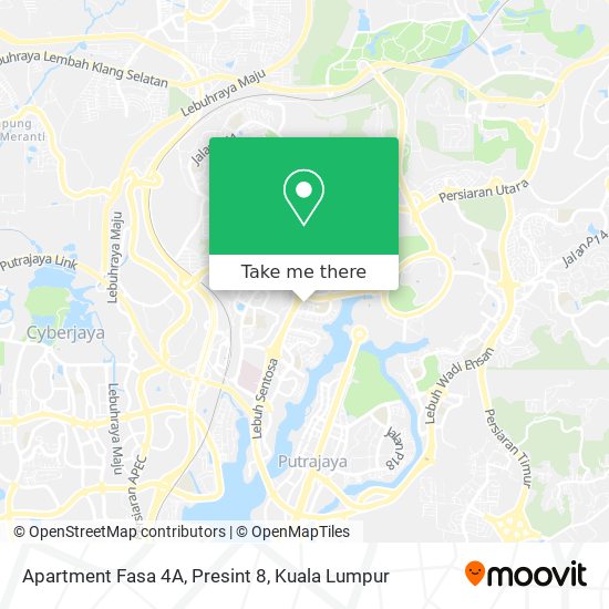 Apartment Fasa 4A, Presint 8 map
