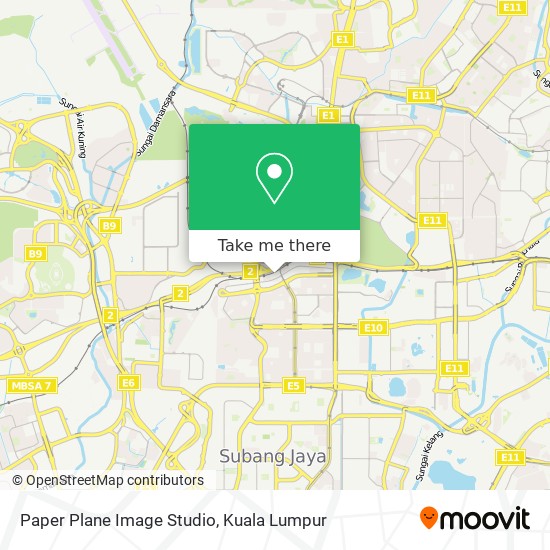 Paper Plane Image Studio map