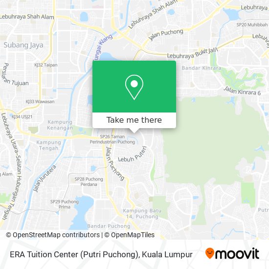 ERA Tuition Center (Putri Puchong) map