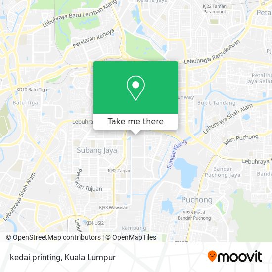 kedai printing map