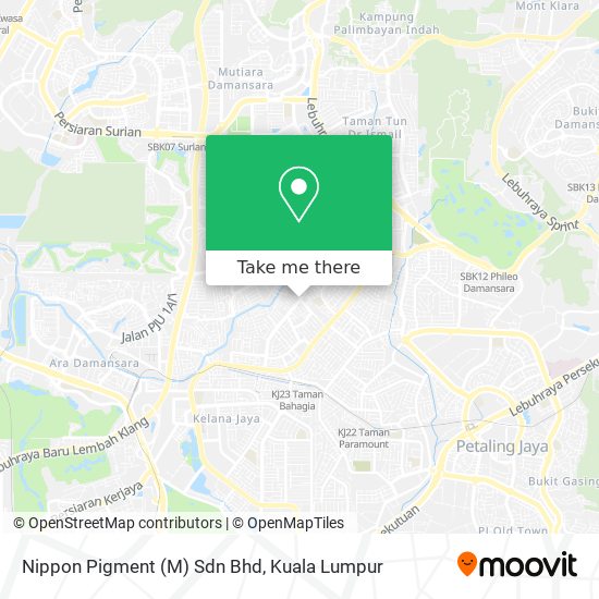 Peta Nippon Pigment (M) Sdn Bhd