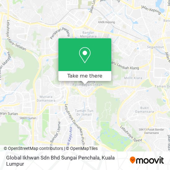 Global Ikhwan Sdn Bhd Sungai Penchala map
