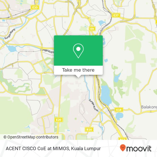 ACENT CISCO CoE at MIMOS map