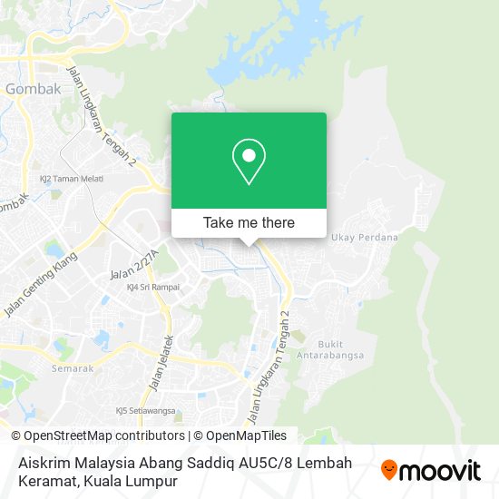 Peta Aiskrim Malaysia Abang Saddiq AU5C / 8 Lembah Keramat