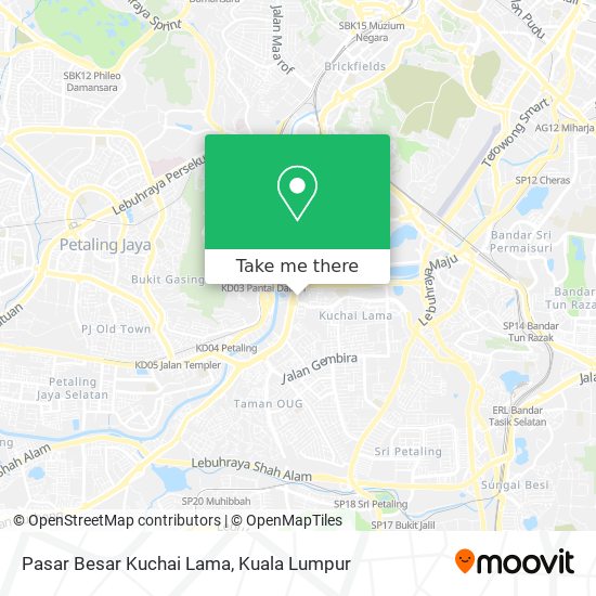 Pasar Besar Kuchai Lama map