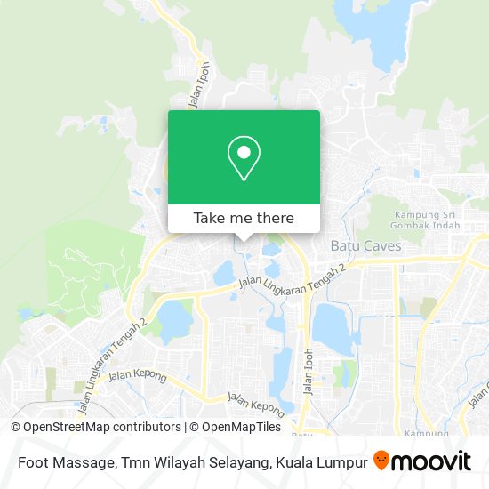 Foot Massage, Tmn Wilayah Selayang map
