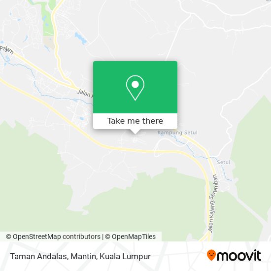 Taman Andalas, Mantin map