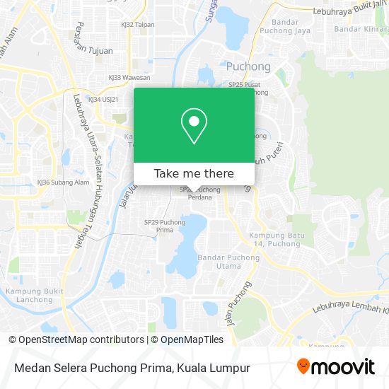 Peta Medan Selera Puchong Prima