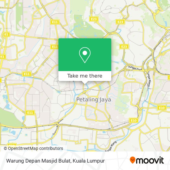 Peta Warung Depan Masjid Bulat