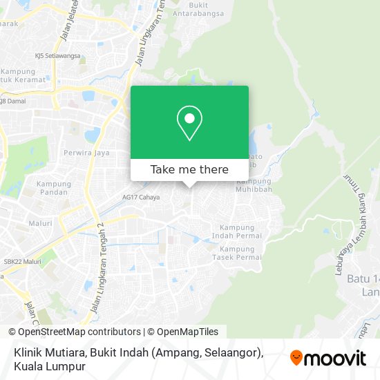 Klinik Mutiara, Bukit Indah (Ampang, Selaangor) map