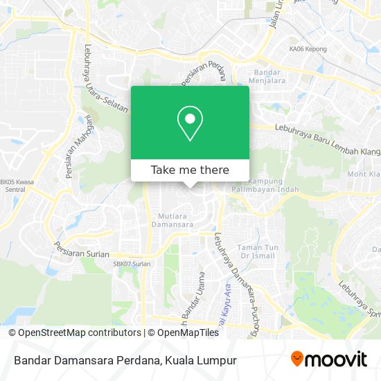 Bandar Damansara Perdana map