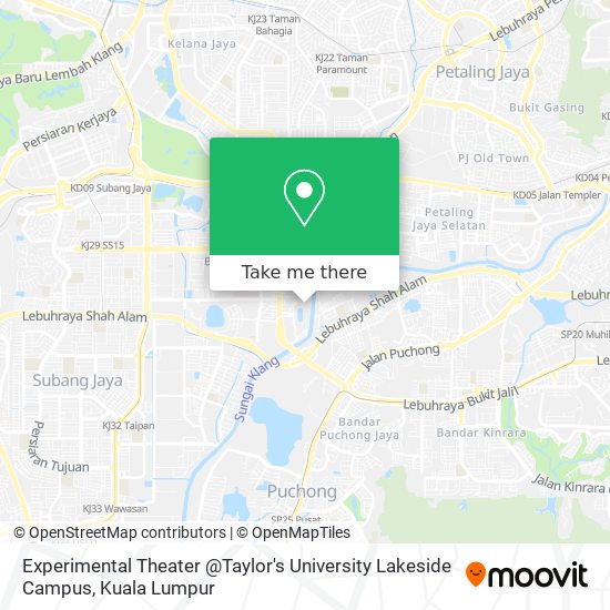 Experimental Theater @Taylor's University Lakeside Campus map