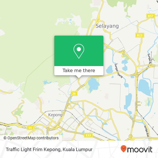 Traffic Light Frim Kepong map