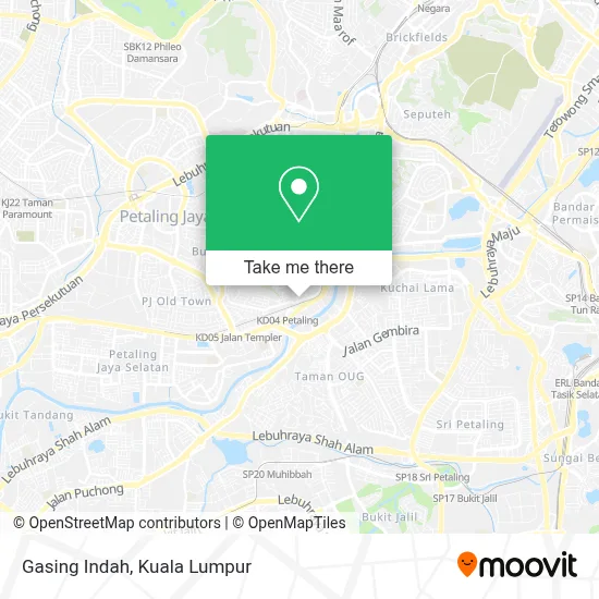 Gasing Indah map