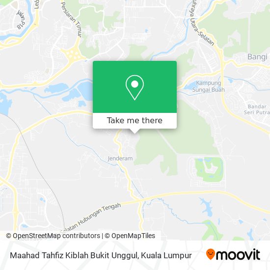 Peta Maahad Tahfiz Kiblah Bukit Unggul