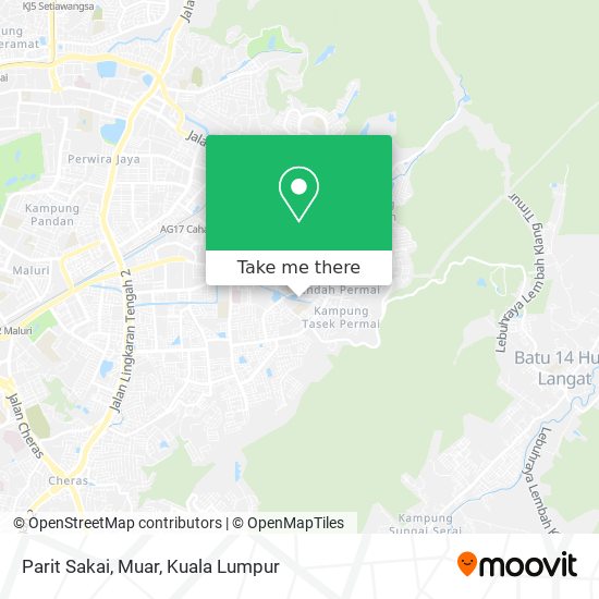 Peta Parit Sakai, Muar