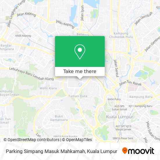 Peta Parking Simpang Masuk Mahkamah