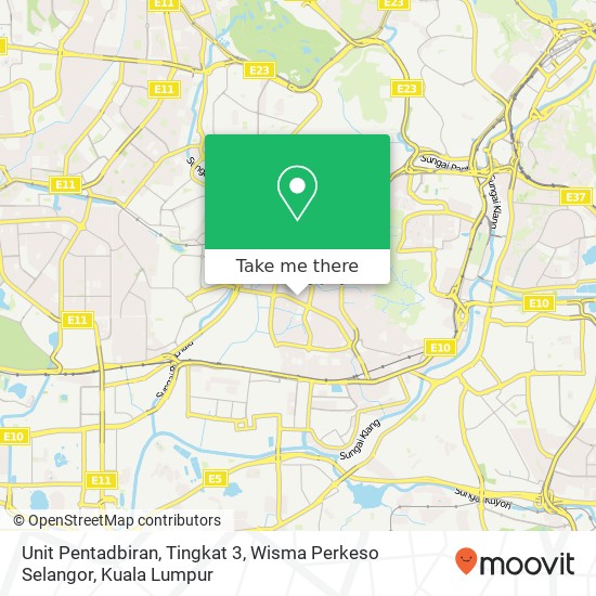 Peta Unit Pentadbiran, Tingkat 3, Wisma Perkeso Selangor