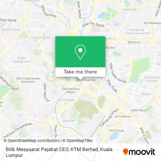Bilik Mesyuarat Pejabat CEO, KTM Berhad map