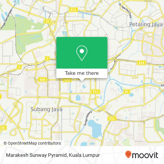 Marakesh Sunway Pyramid map