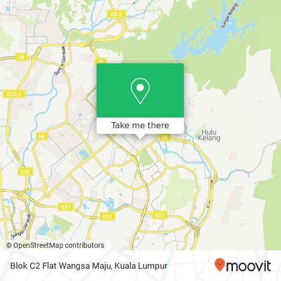 Blok C2 Flat Wangsa Maju map