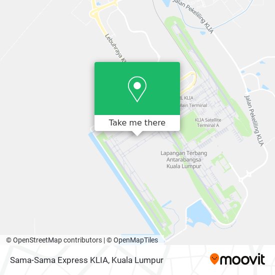 Sama-Sama Express KLIA map