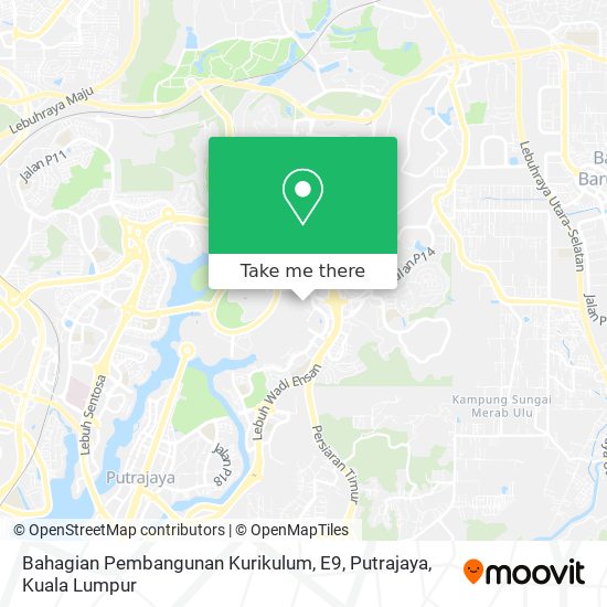 Peta Bahagian Pembangunan Kurikulum, E9, Putrajaya