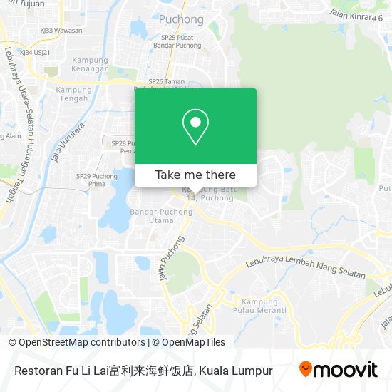Restoran Fu Li Lai富利来海鲜饭店 map