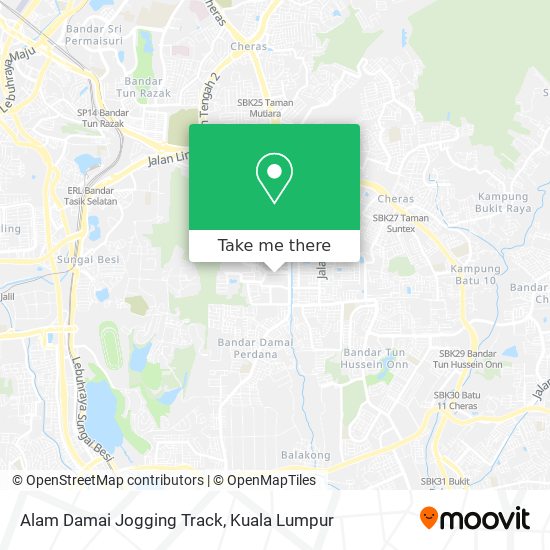 Alam Damai Jogging Track map