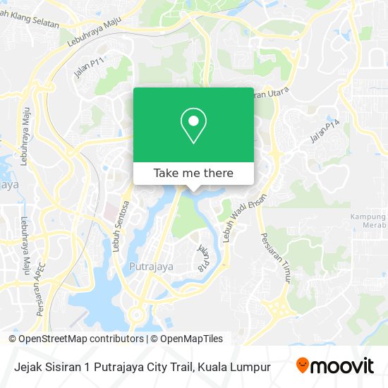 Peta Jejak Sisiran 1 Putrajaya City Trail