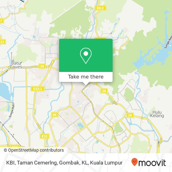 Peta KBI, Taman Cemerlng, Gombak, KL