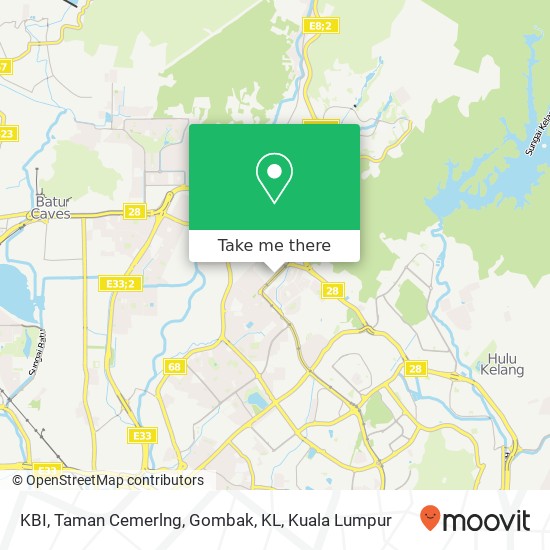 KBI, Taman Cemerlng, Gombak, KL map