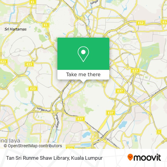 Tan Sri Runme Shaw Library map