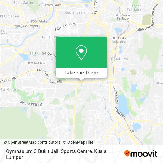 Gymnasium 3 Bukit Jalil Sports Centre map