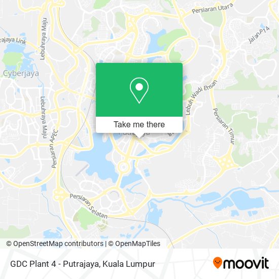GDC Plant 4 - Putrajaya map