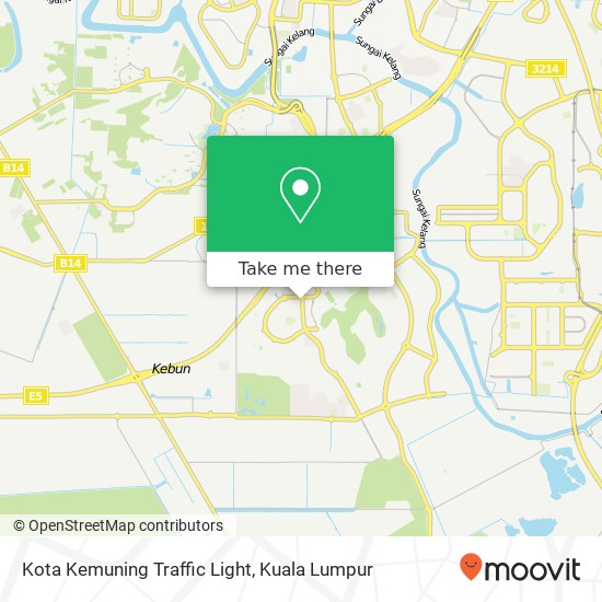 Peta Kota Kemuning Traffic Light