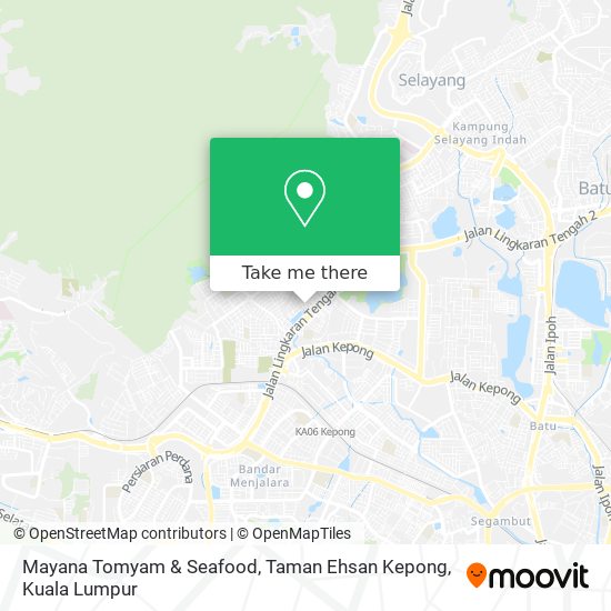 Mayana Tomyam & Seafood, Taman Ehsan Kepong map