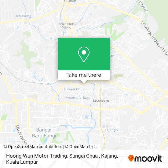 Peta Hoong Wun Motor Trading, Sungai Chua , Kajang