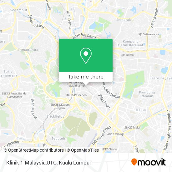 Klinik 1 Malaysia,UTC map