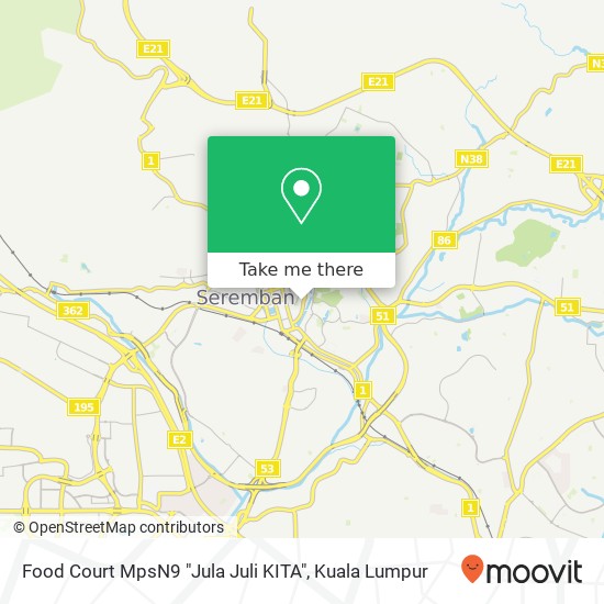 Food Court MpsN9 "Jula Juli KITA" map
