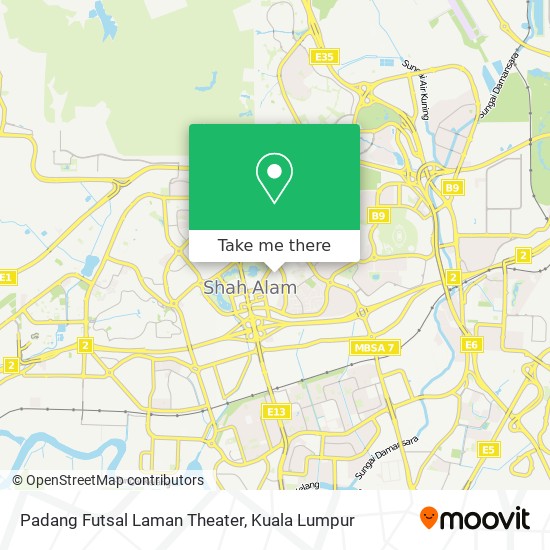 Padang Futsal Laman Theater map