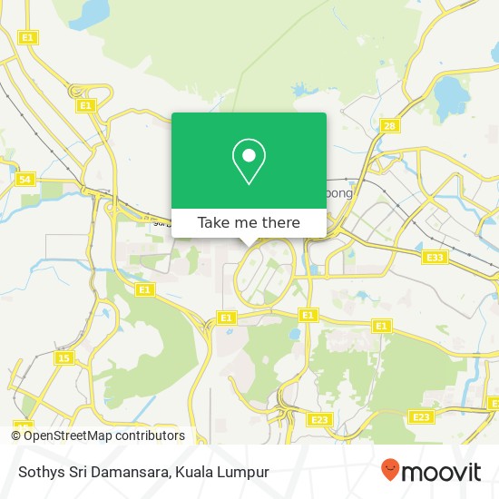 Sothys Sri Damansara map